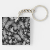 Porte-clés Papillons gris Imprimer (Dos)