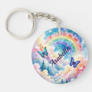 Porte-clés Papillons magiques et couleurs arc-en-ciel