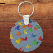 Porte-clés papillons multicolores (Verso)