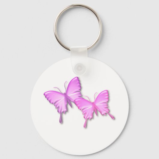 Porte-clés Papillons rose Porte - clé de design (Recto)