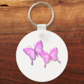 Porte-clés Papillons rose Porte - clé de design (Recto)