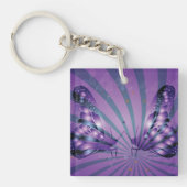 Porte-clés Papillons Violets (Devant)