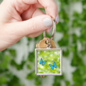 Porte-clés Papillons volant, composé de Digitals (main)