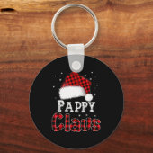 Porte-clés Pappy Claus Christmas Red Plaid Pajama Family Matc (Recto)