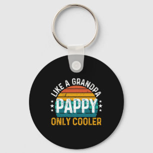 Porte-clés Pappy Comme Un Grand-Père Seulement Glacière Rétro