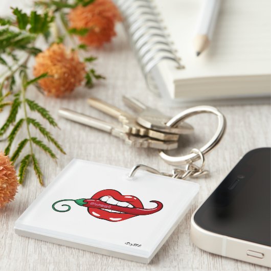 Porte-clés paprika (Devant Droit)