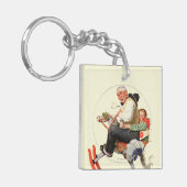 Porte-clés Papy sur le cheval de basculage (Devant gauche)