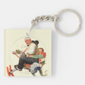 Porte-clés Papy sur le cheval de basculage (Dos)