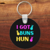 Porte-clés Pâques Drôle - J'Ai Des Buns Marshmallow Candy Bun (Recto)