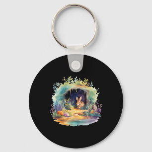 Porte-clés Pâques Ostara Eostre Païen Sorcellerie Lune de Pri