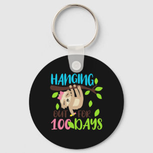 Porte-clés Par 100 Jours Paresseux Cadeaux 100 Jours D'école