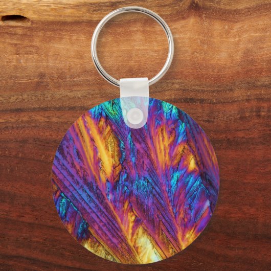 Porte-clés Paracétamol au microscope (Recto)