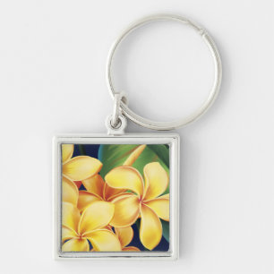 Porte-clés Paradis tropical Clavier Plumeria hawaïen