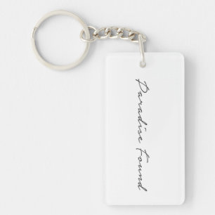 Porte-clés Paradise Vacances Art Word Texte Art Amusant Voyag