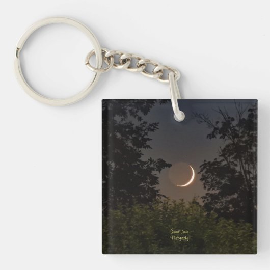 Porte-clés Paramètre de lune de croissant (Devant)