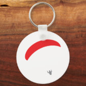 Porte-clés parapente rouge - parapente (Recto)