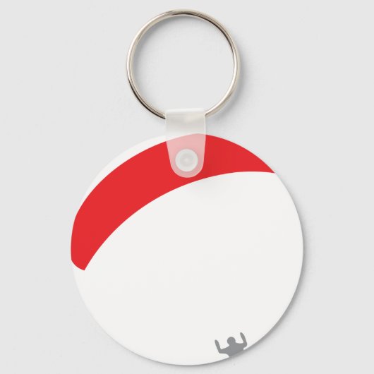Porte-clés parapente rouge - parapente (Recto)