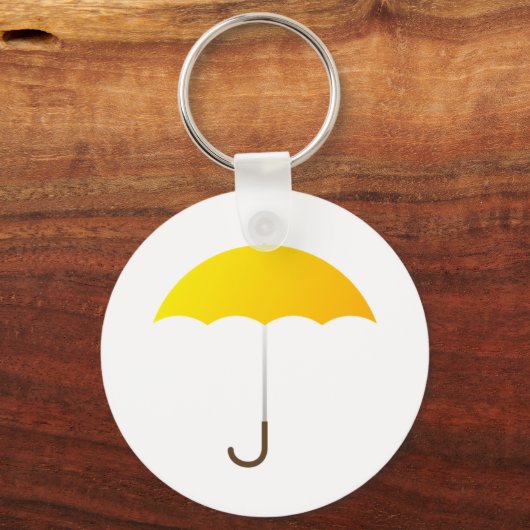 Porte-clés Parapluie jaune (Recto)