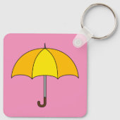 Porte-clés Parapluie jaune (Dos)