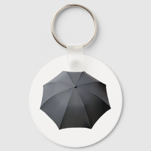 Porte-clés Parapluie noir d'isolement au-dessus de l'arrière