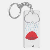Porte-clés Parapluie sous la pluie (Devant gauche)