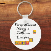 PORTE-CLÉS PARAPROFESSIONNEL DIFFÉRENT (Recto)