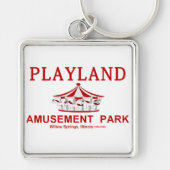 Porte-clés Parc d'attractions Playland, Willow Springs, Illin (Devant)