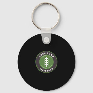 Porte-clés Parc d'État de Burr Pond Connecticut Ct Badge d'ar