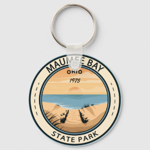 Porte-clés Parc d'état de Maumee Bay Ohio Vintage