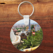 Porte-clés Parc Guell à Barcelone, Espagne (Recto)