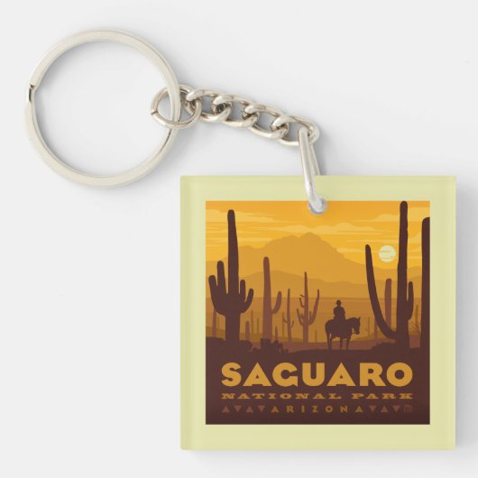 Porte-clés Parc national Carré du Saguaro | Arizona (Devant)