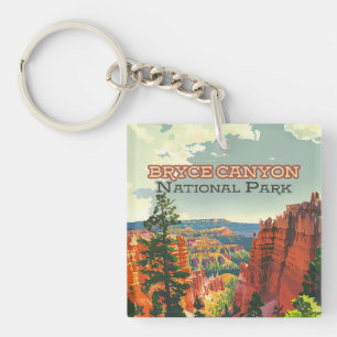 Porte-clés Parc national de Bryce Canyon Utah Hoodoo Retro