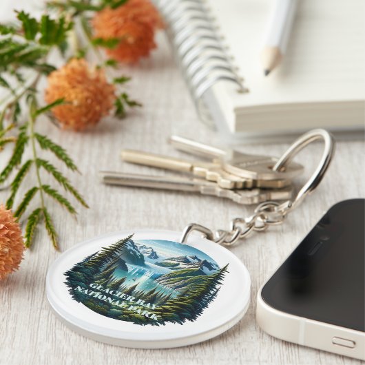 Porte-clés Parc national de Glacier Bay Alaska (Devant Droit)