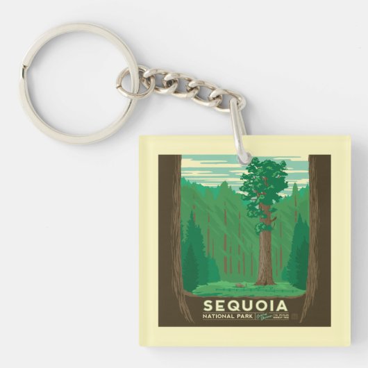 Porte-clés Parc national de Sequoia (Devant)