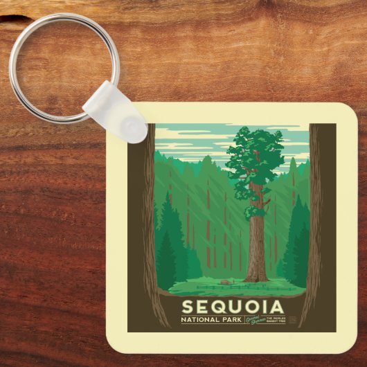Porte-clés Parc national de Sequoia (Recto)