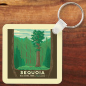 Porte-clés Parc national de Sequoia (Verso)