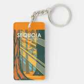 Porte-clés Parc national de Sequoia Sequoia Arbres géants (Dos)