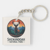 Porte-clés Parc national de Shenandoah Deer Emblem (Dos)