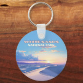 Porte-clés Parc national de White Sands Sunset Dunes Nouveau  (Recto)