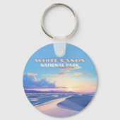 Porte-clés Parc national de White Sands Sunset Dunes Nouveau  (Verso)