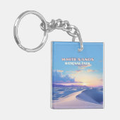 Porte-clés Parc national de White Sands Sunset Dunes Nouveau  (Devant gauche)