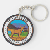 Porte-clés Parc national de Yellowstone Mule Cercle des cerfs (Dos)