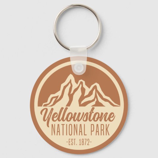 Porte-clés Parc national de Yellowstone Randonnée Camping (Recto)