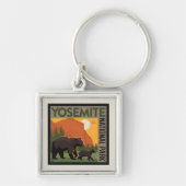 Porte-clés Parc national de Yosemite | Famille d'ours (Devant)