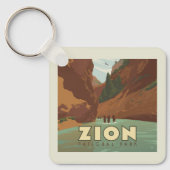 Porte-clés Parc national de Zion | Les Étroits (Recto)