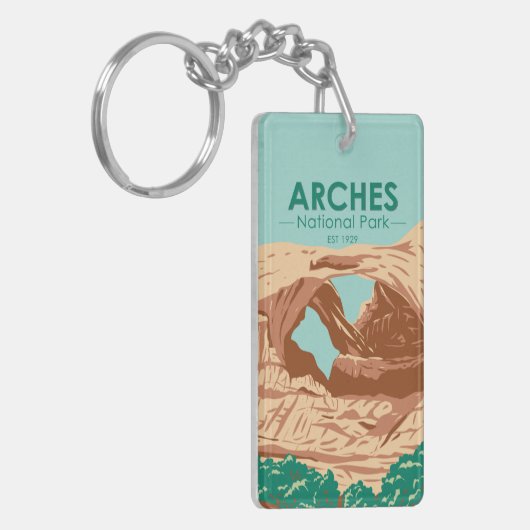 Porte-clés Parc national des Arches Double Arche (Devant gauche)