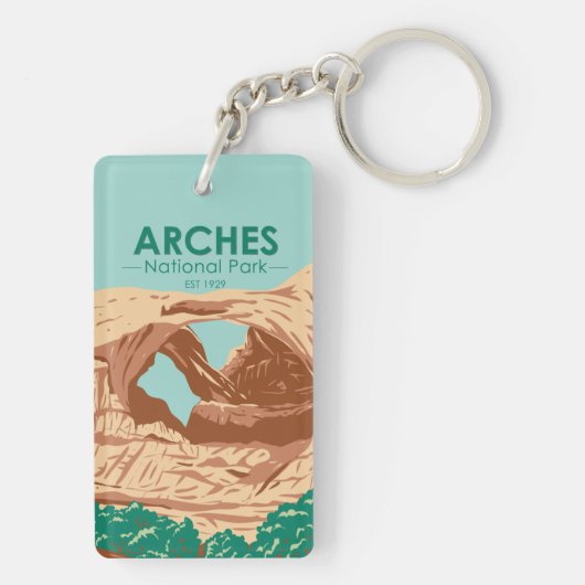 Porte-clés Parc national des Arches Double Arche (Dos)