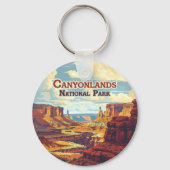 Porte-clés Parc national des Canyonlands Utah Moab Retro (Verso)