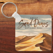 Porte-clés Parc national des Dunes de sable Great Sand (Recto)