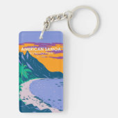 Porte-clés Parc national des Samoa américaines Ofu Beach (Dos)